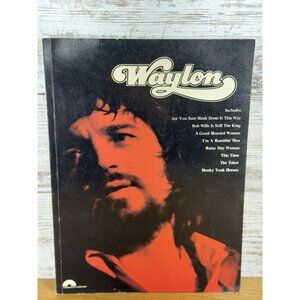 Rare Vintage Waylon Jennings Songbook Hits 1977 Piano Chords Vocals
